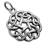 925jewelry.com Pendant: SS Endless Shield Knot