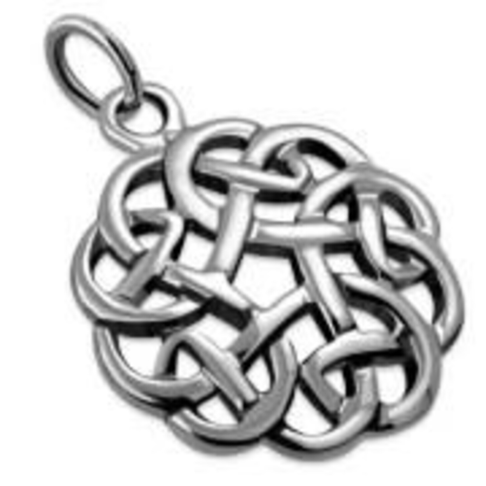 925jewelry.com Pendant: SS Endless Shield Knot