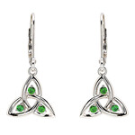Earrings: SS CZ Emerald Drop Trinity