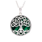Shanore Necklace: SS Malachite Tree of Life