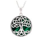 Shanore Necklace: SS Malachite Tree of Life