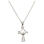 Shanore Necklace: SS Claddagh Cross