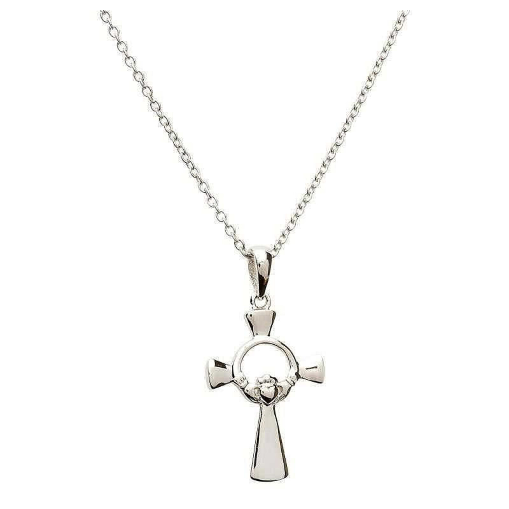 Shanore Necklace: SS Claddagh Cross