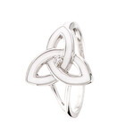 Ring: SS White Enamel Trinity