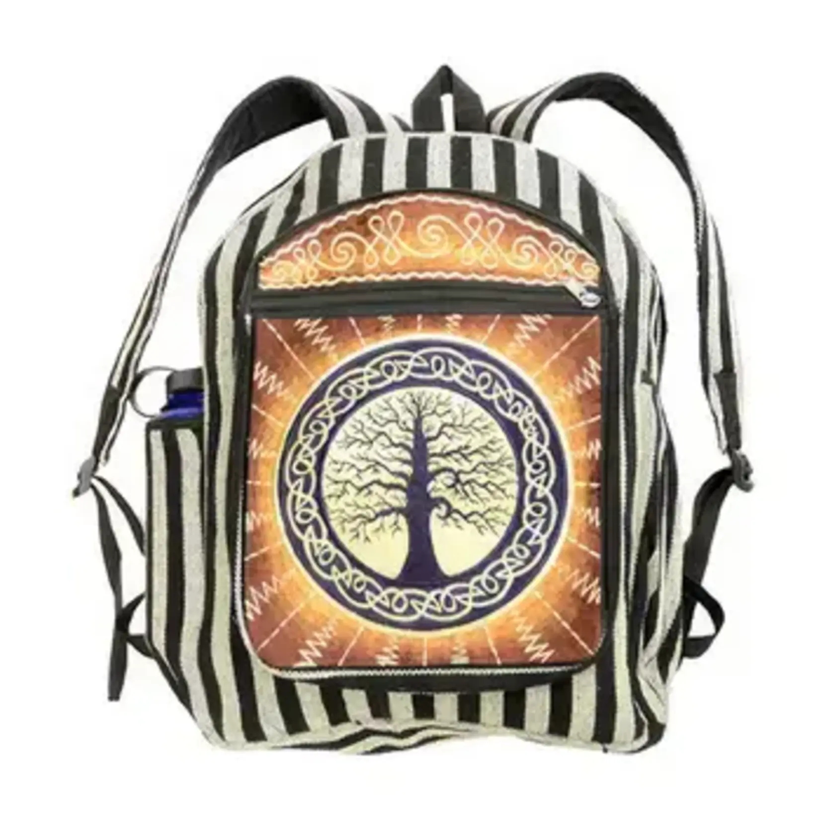 Gypsy Rose Bag: Tree of Life, Hand Embroidered Backpack