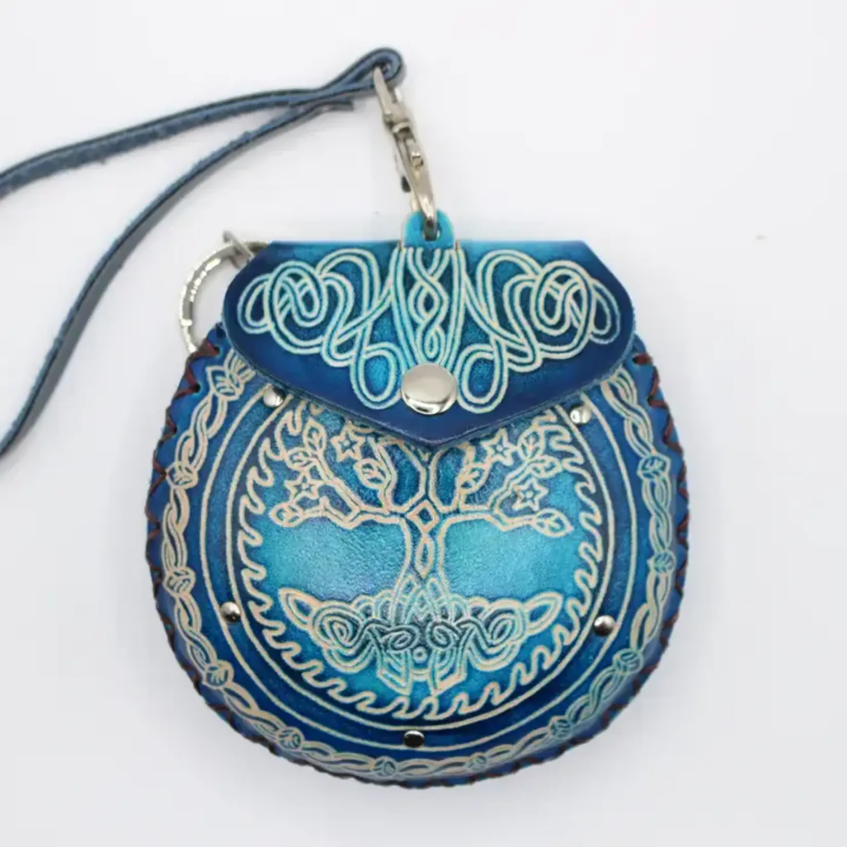 Sunflower Handmade Leather Inc Coin Purse: Tree of Life, Leather