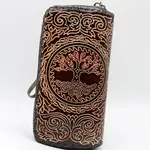 Sunflower Handmade Leather Inc Wallet: Tree of Life, Leather