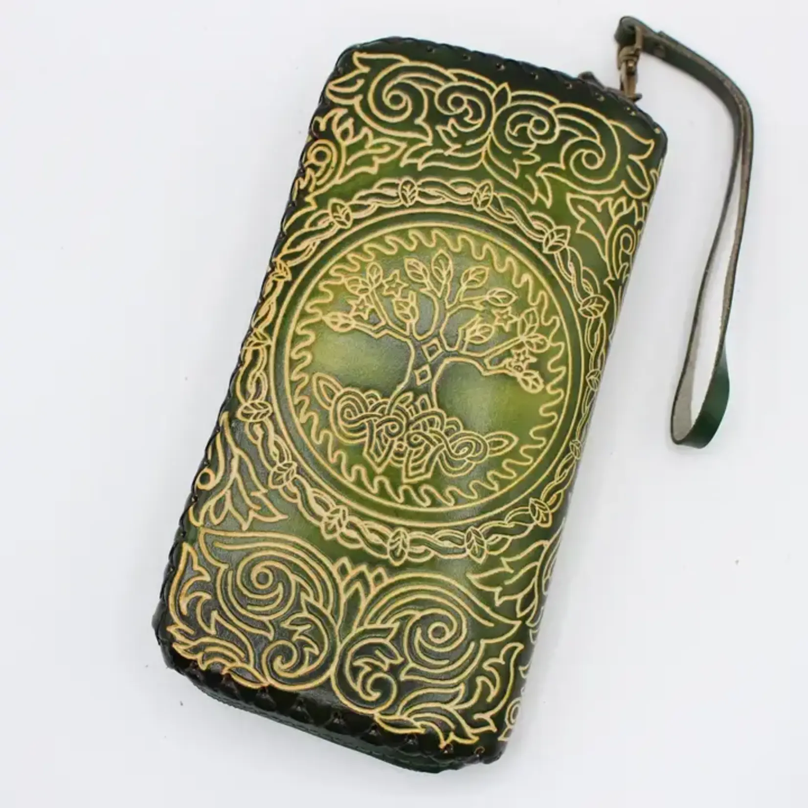 Sunflower Handmade Leather Inc Wallet: Tree of Life, Leather