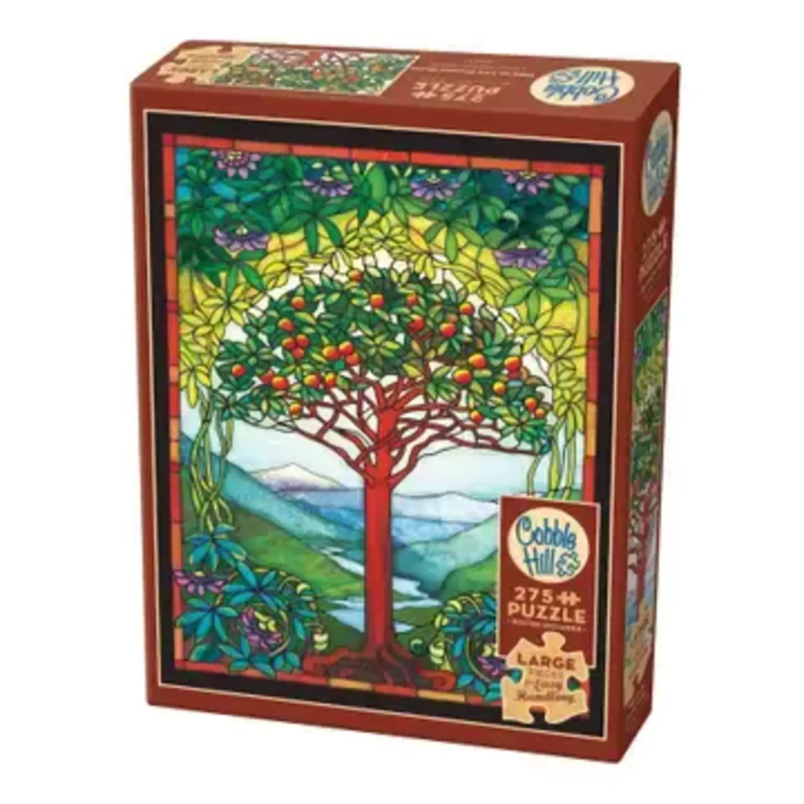 Outset Games and Cobble Hill Puzzles Puzzle: Tree of Life Stained Glass 275pc