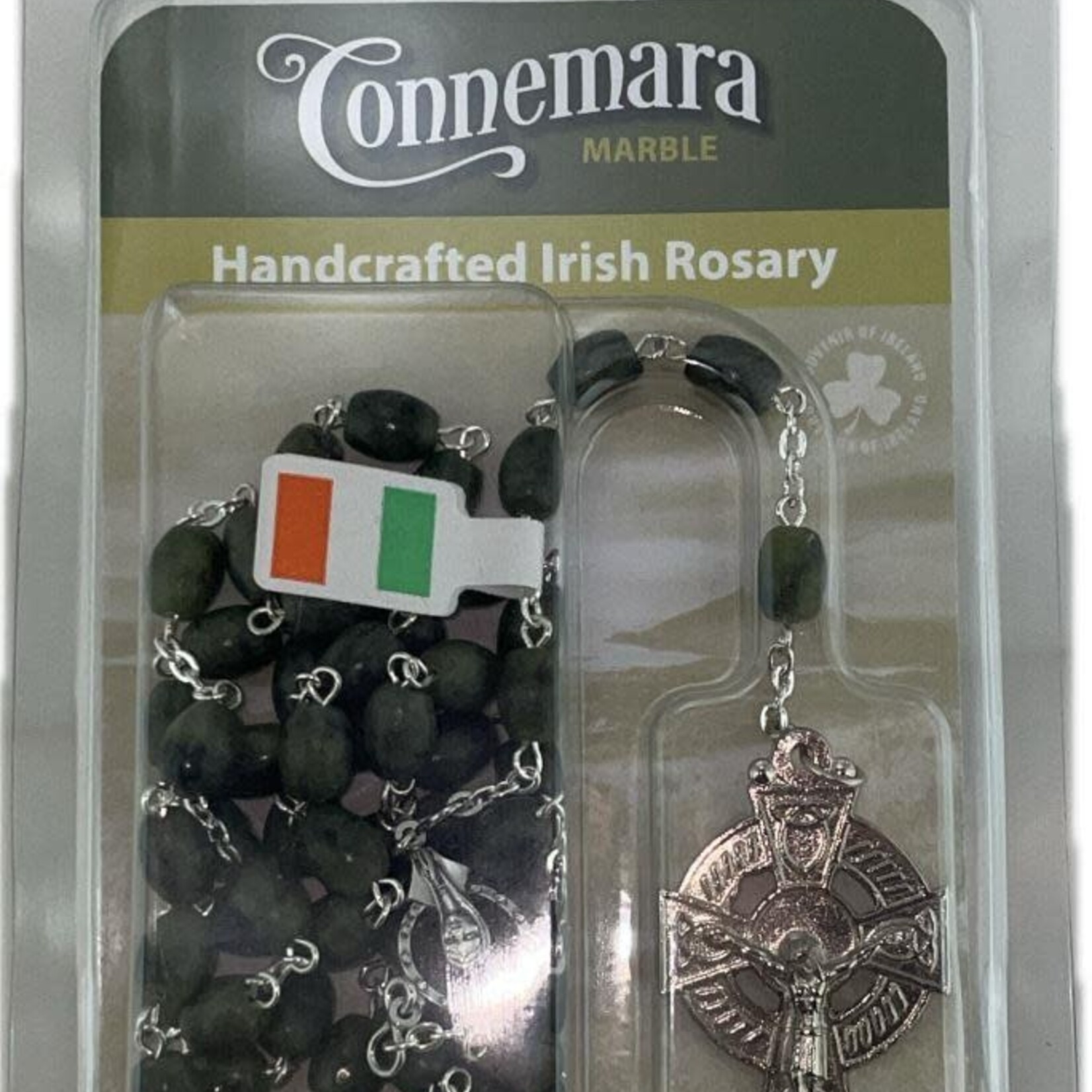 Connemara Marble Rosary: Connemara Marble, Cross