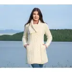 Sweater: Ladies 4 Button Natural