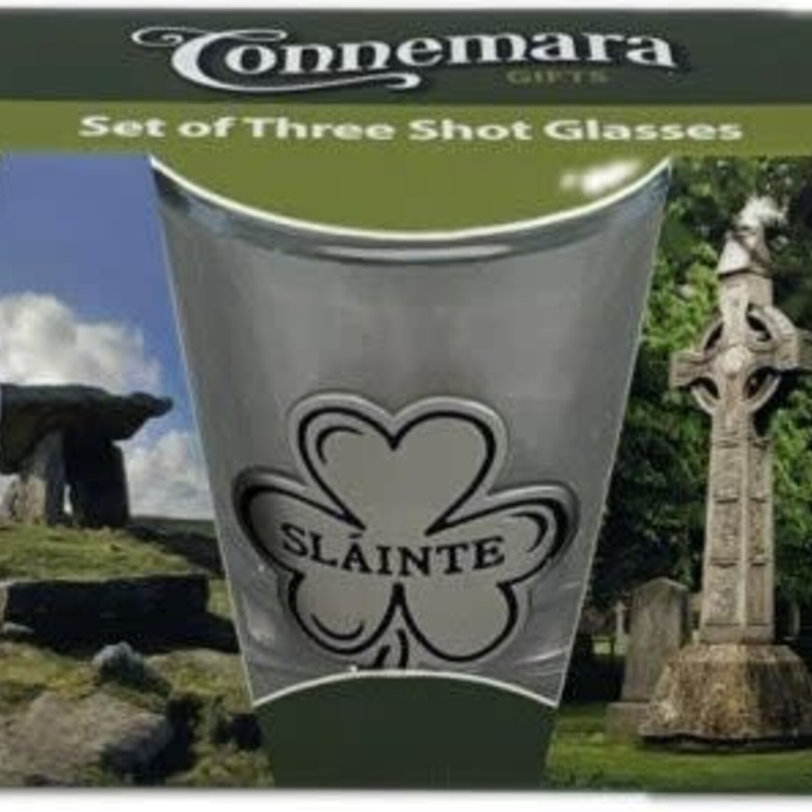 Connemara Marble Shot Glass: 3-Pack Irish Icons