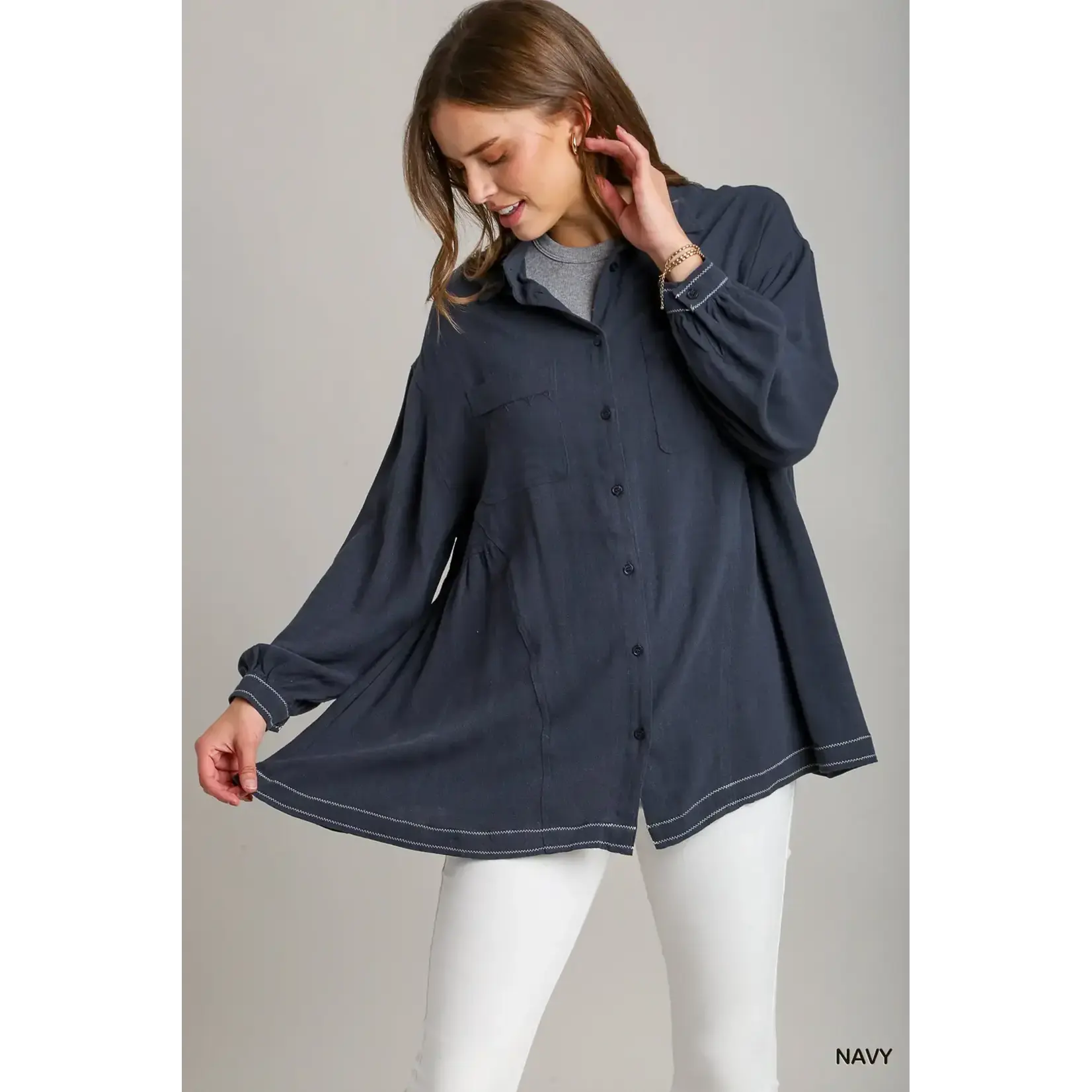 Shirt: Long Sleeve Button Up