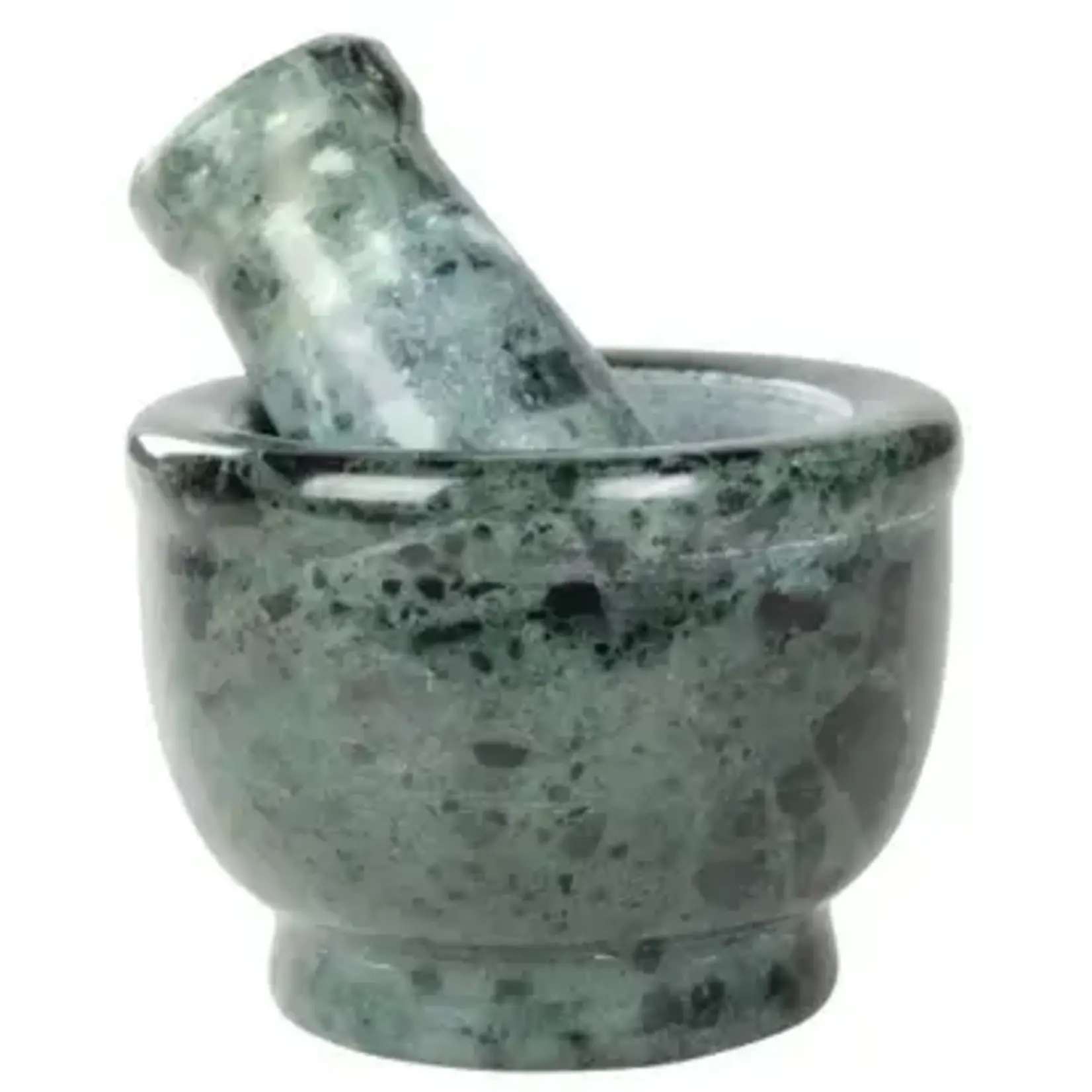 Benjamin International Mortar and Pestle: Green Marble 2in