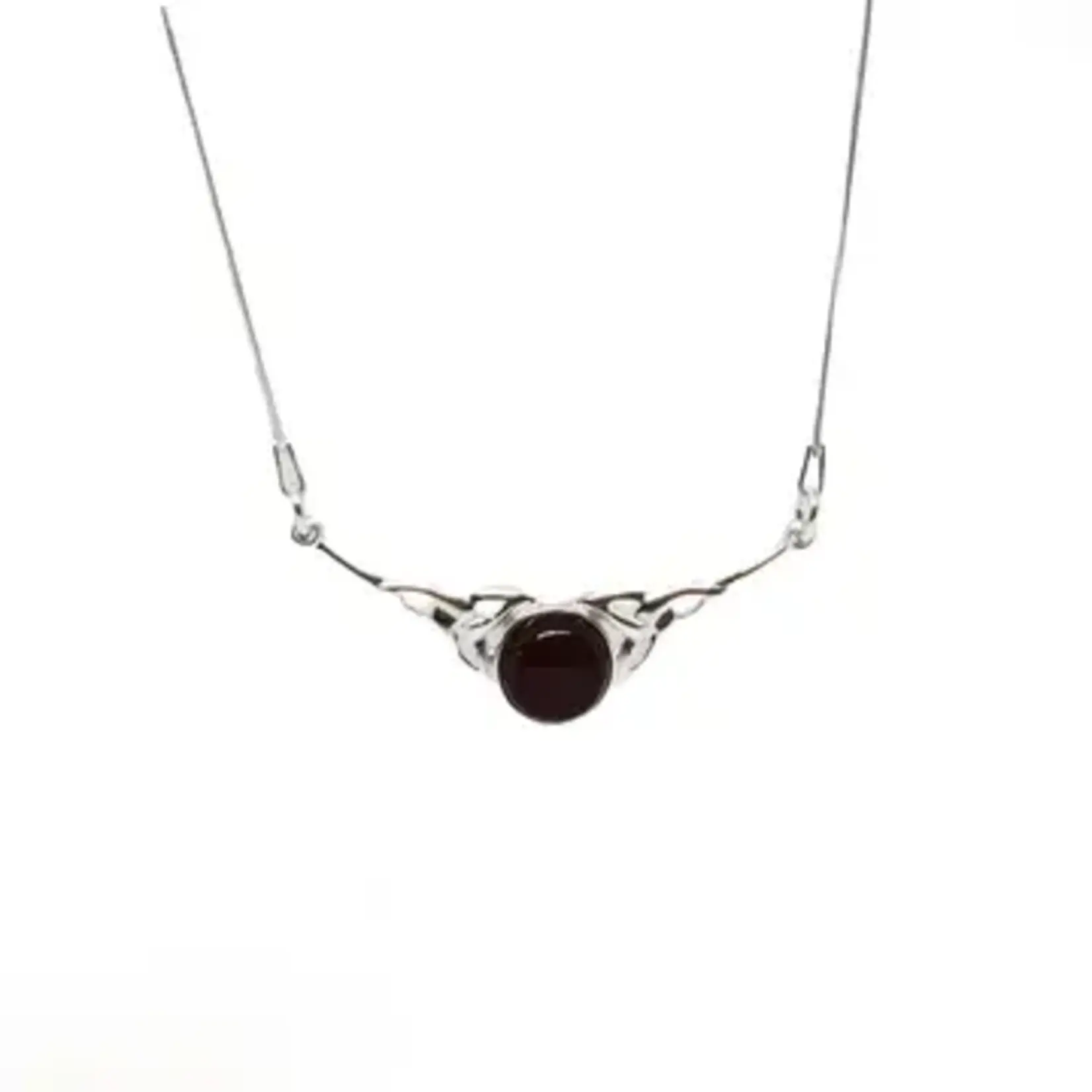 Necklace: Trinity, Cherry Amber