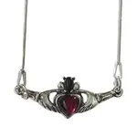 Necklace: Claddagh, Amber