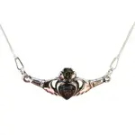 Amberman Necklace: Claddagh, Baltic Amber