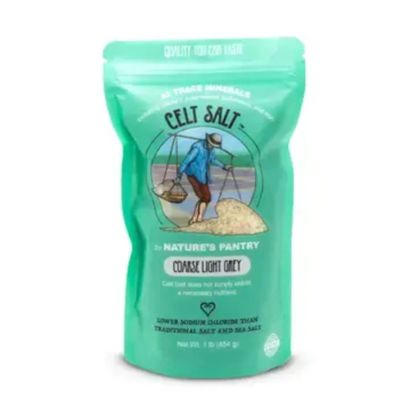 Food: Celtic Sea Salt, 1lb (16oz) Coarse Light Grey