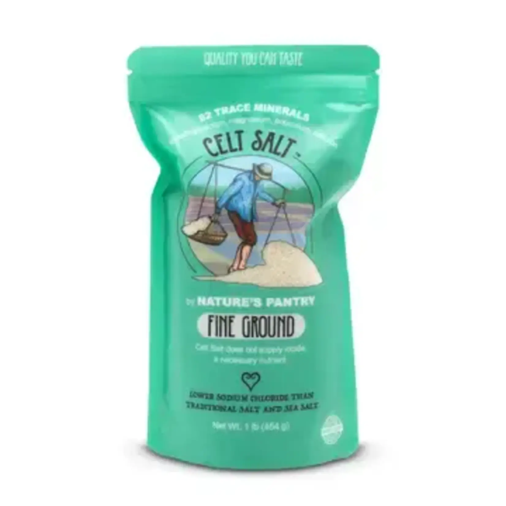 Celt Salt By Nature's Pantry Food: Celtic Sea Salt, 1lb (16oz) Fine Ground