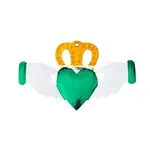Ornament: Handcrafted Tin Claddagh Ornament