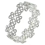 0011 PREMIERE Bracelet: Celtic Heart Metal Stretch