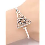 0011 PREMIERE Bracelet: Trinity Knot Metal Casting Bangle