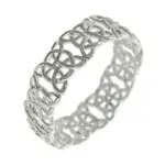 0011 PREMIERE Bracelet: Silver Celtic Metal Stretch