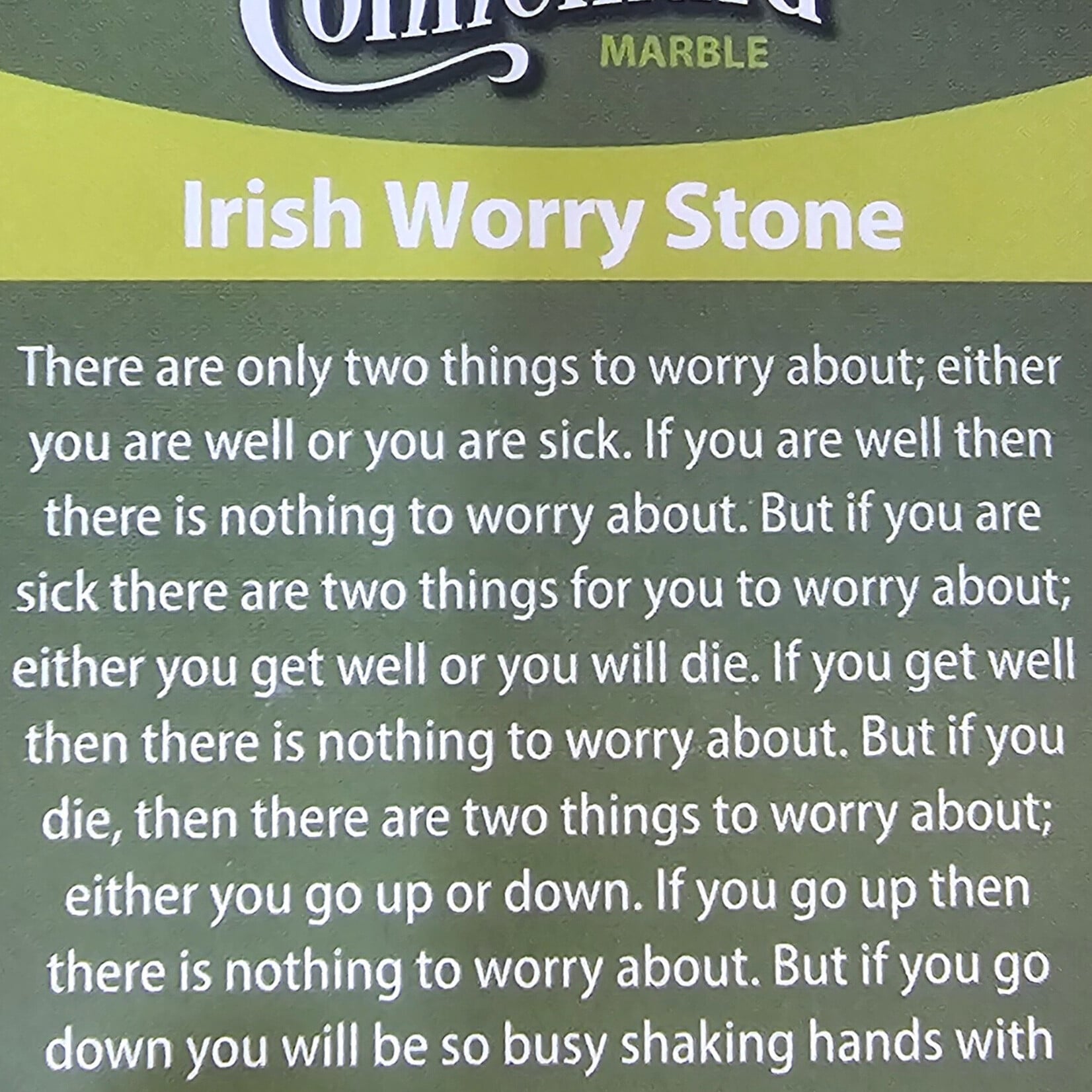 Worry Stone: Connemara Marble, Asst.