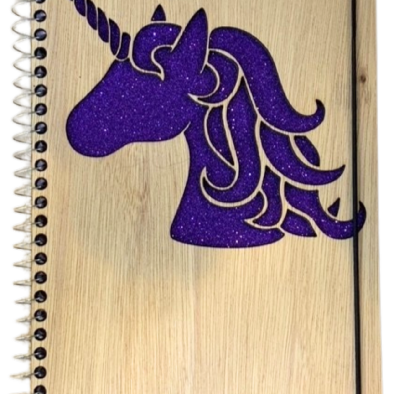 Notebook: Unicorn Purple Glitter