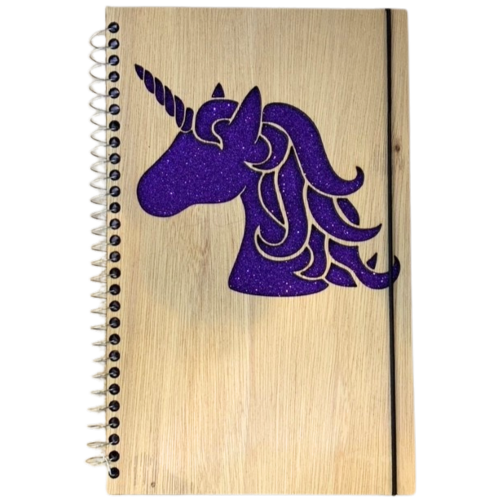 Notebook: Unicorn Purple Glitter