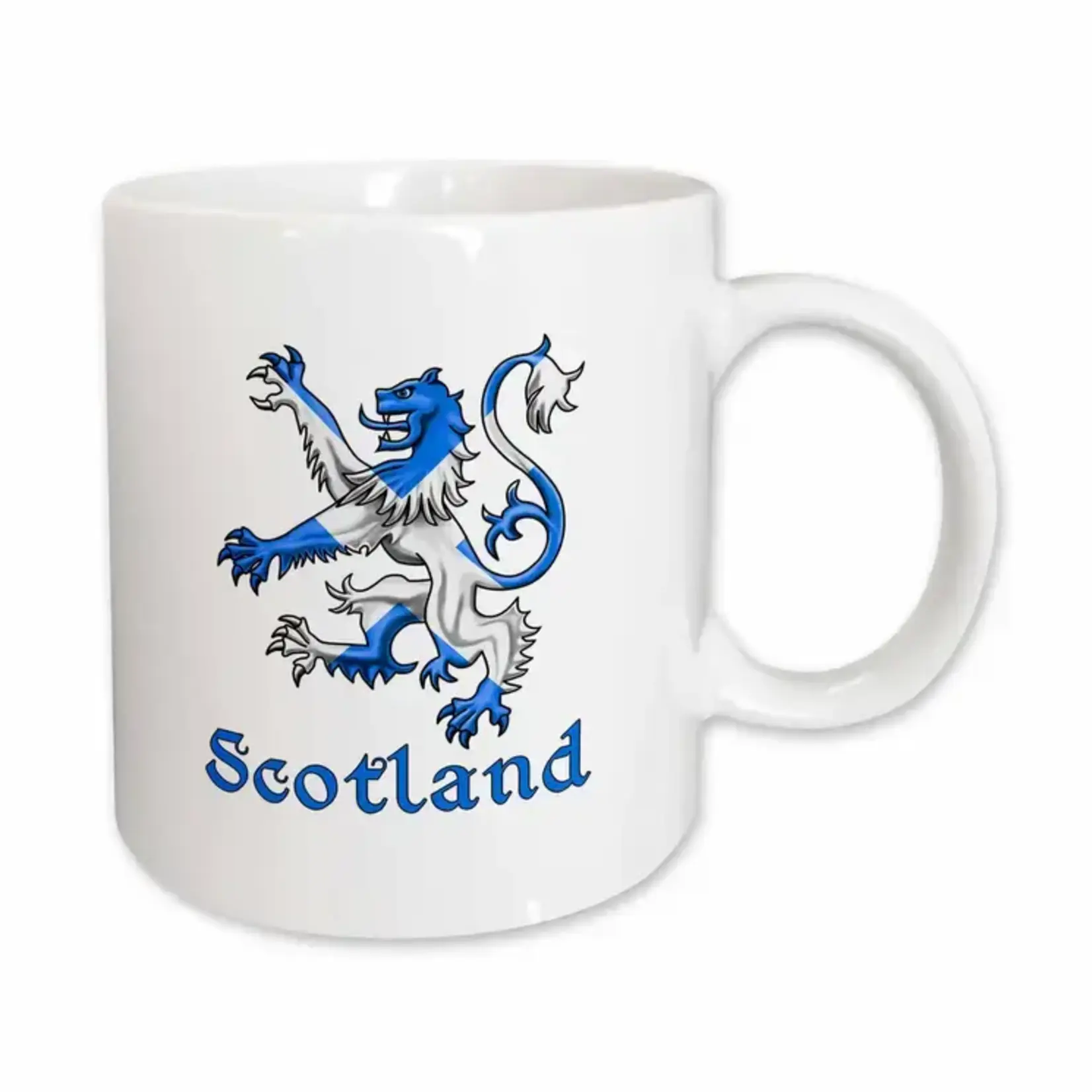 3D Rose Mug: Scottish Flag in Scottish Lion