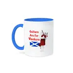 3D Rose Mug: Guitars Are For Wankers