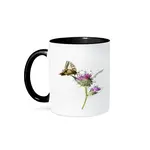 3D Rose Mug: Swallowtail Thistle