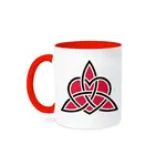 3D Rose Mug: Red Trinity Heart