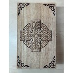 Box: Wood Celtic Cross 8.25x5