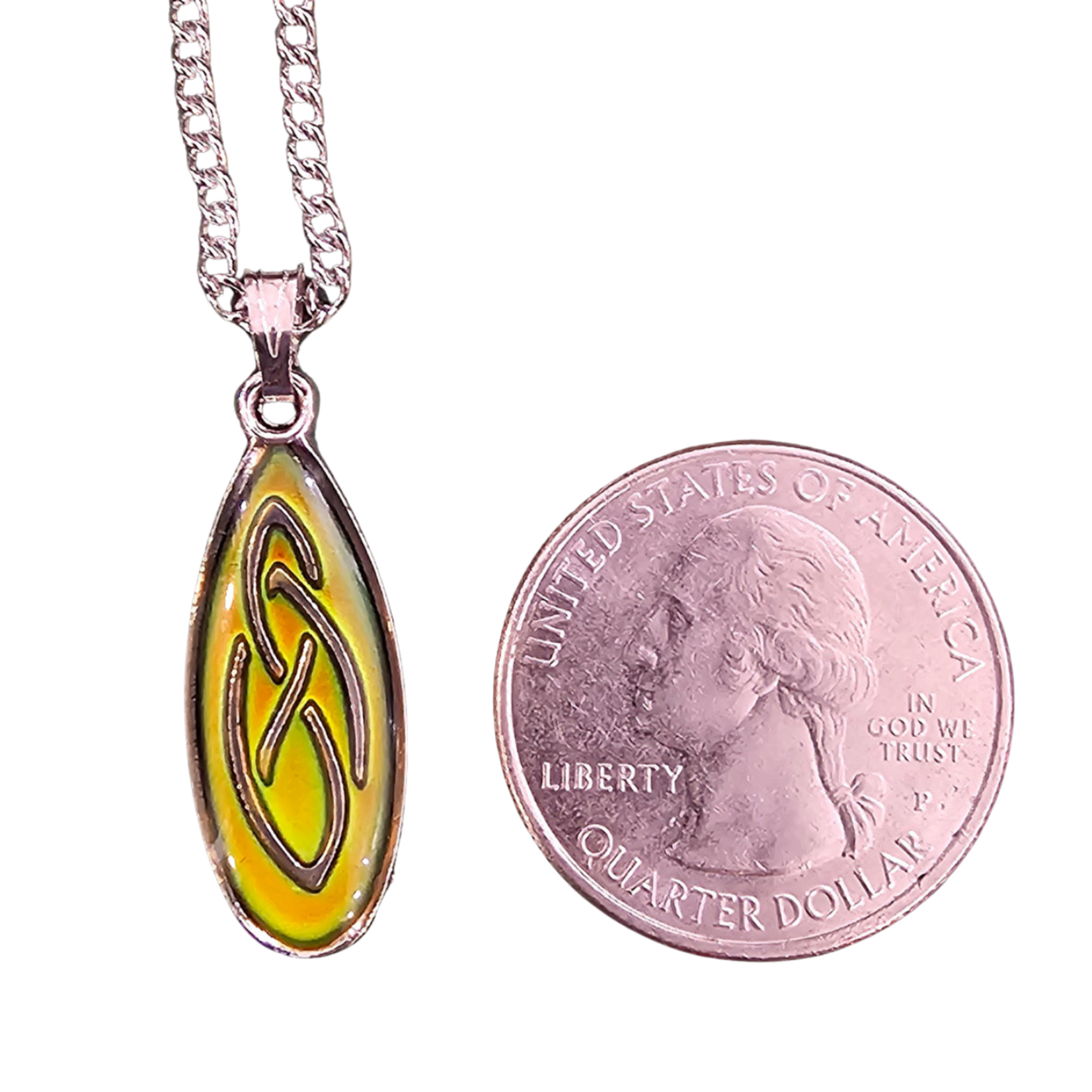 Necklace: Mood Celtic Tear Drop