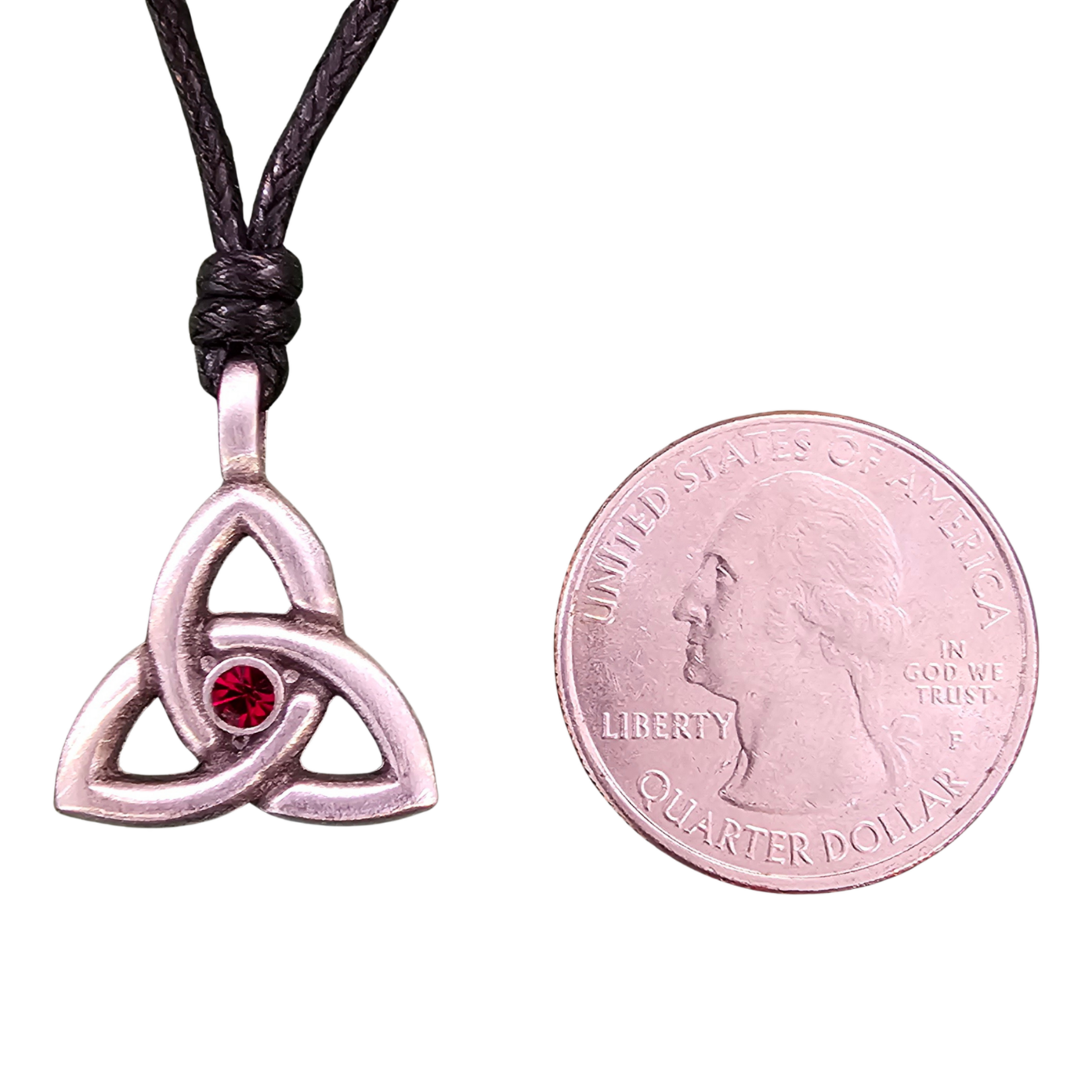 Necklace: Trinity January Birthstone