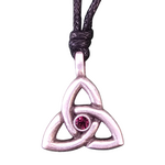 Necklace: Trinity February Birthstone
