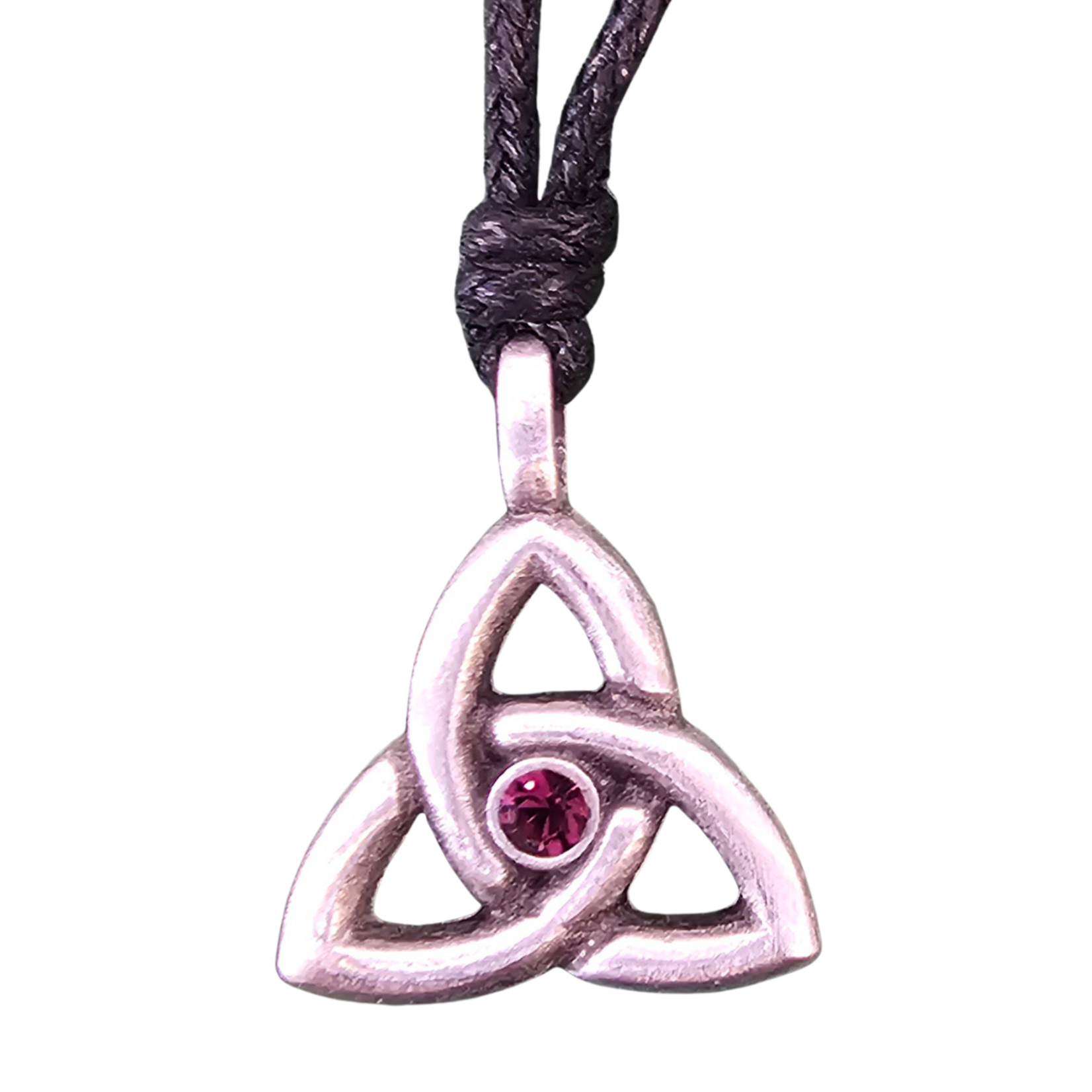 Necklace: Trinity February Birthstone