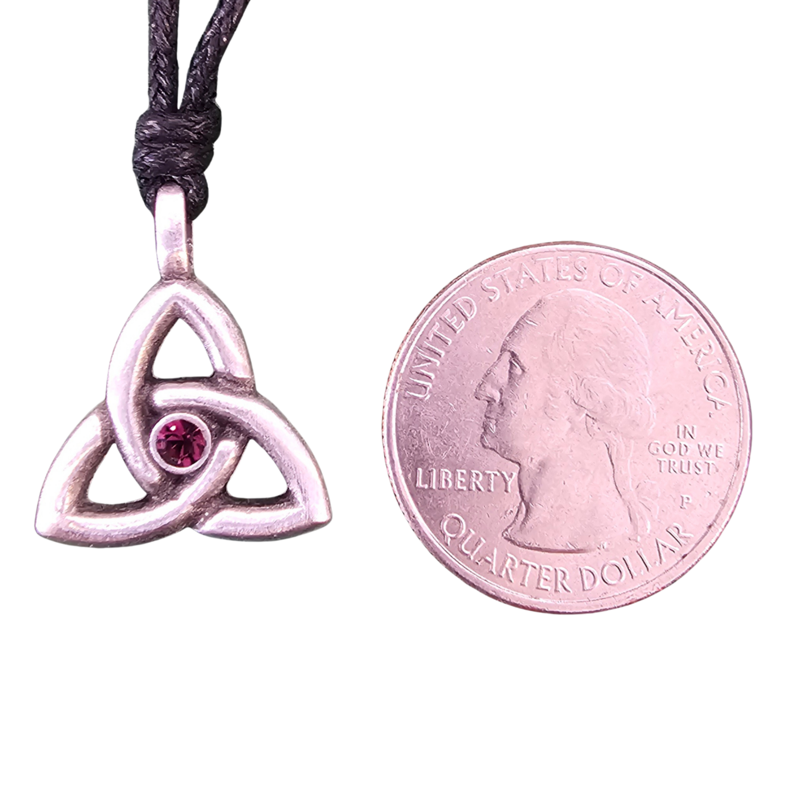Necklace: Trinity February Birthstone
