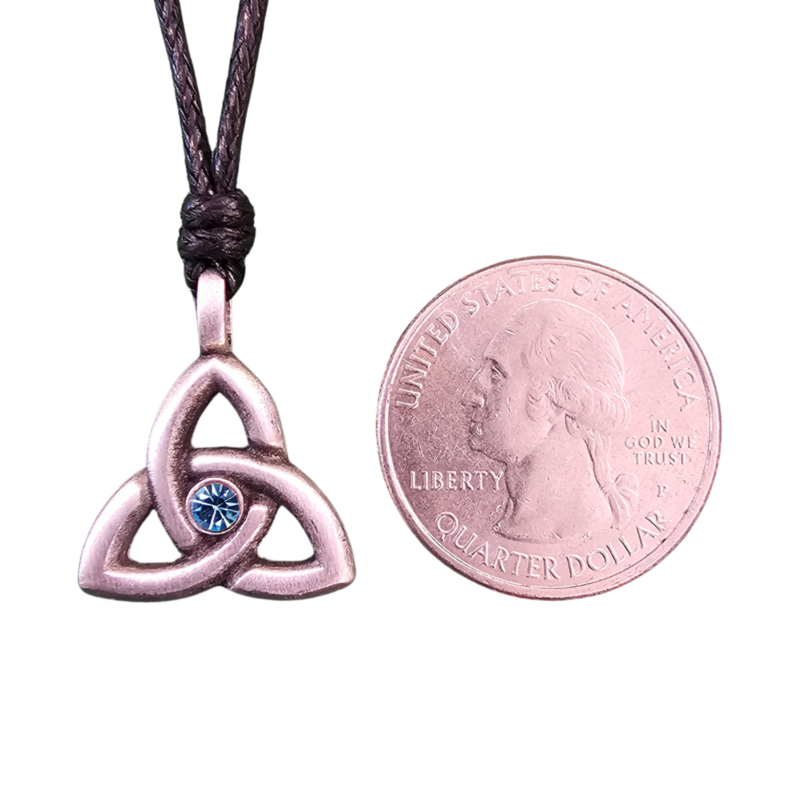 Necklace: Trinity March Birthstone