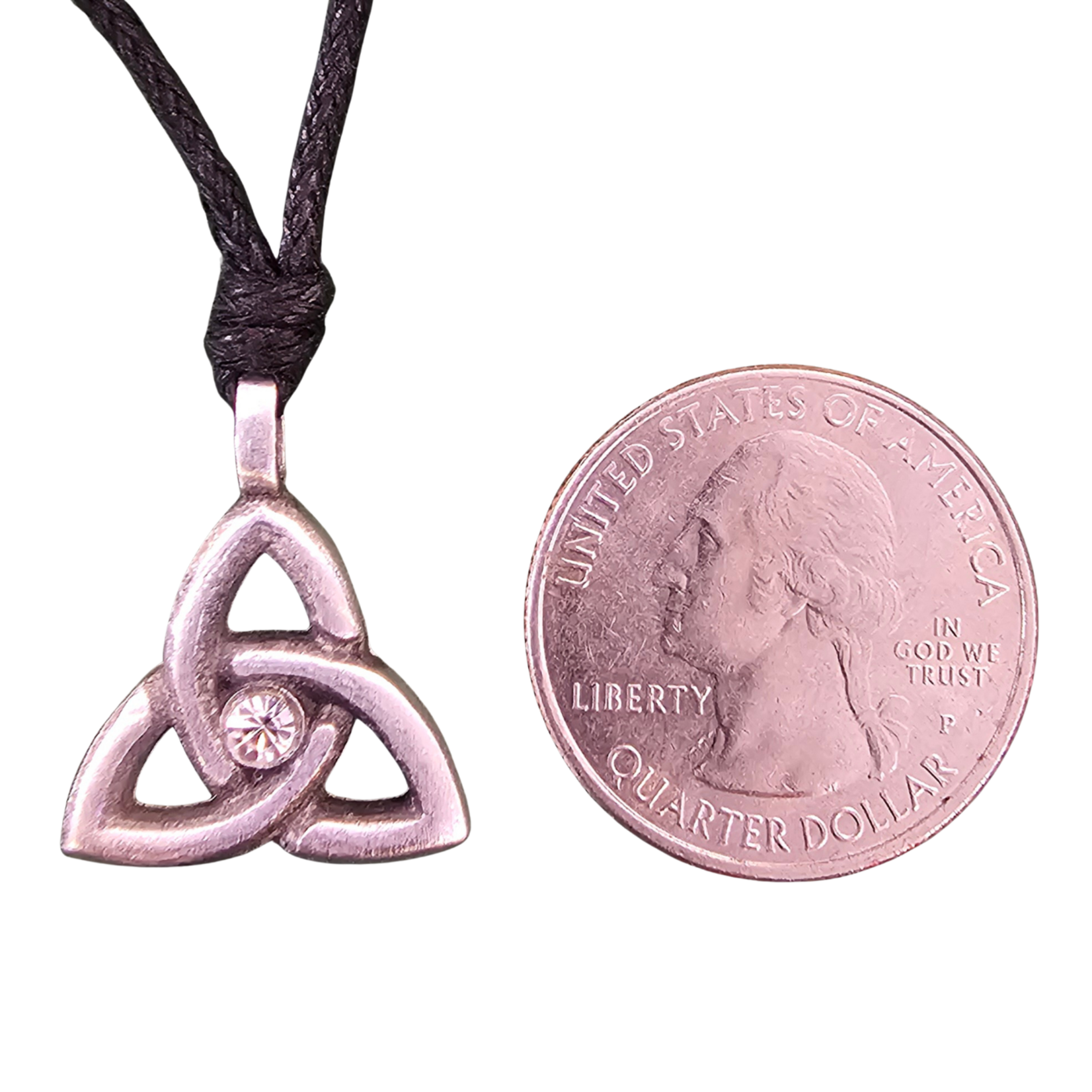 Necklace: Trinity April Birthstone