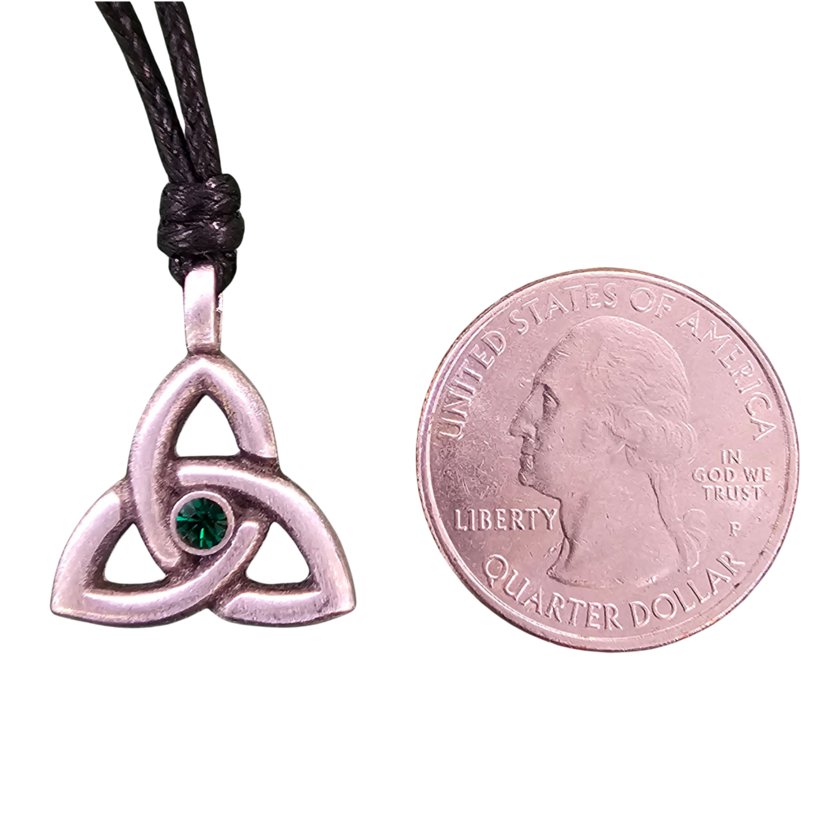 Necklace: Trinity May Birthstone