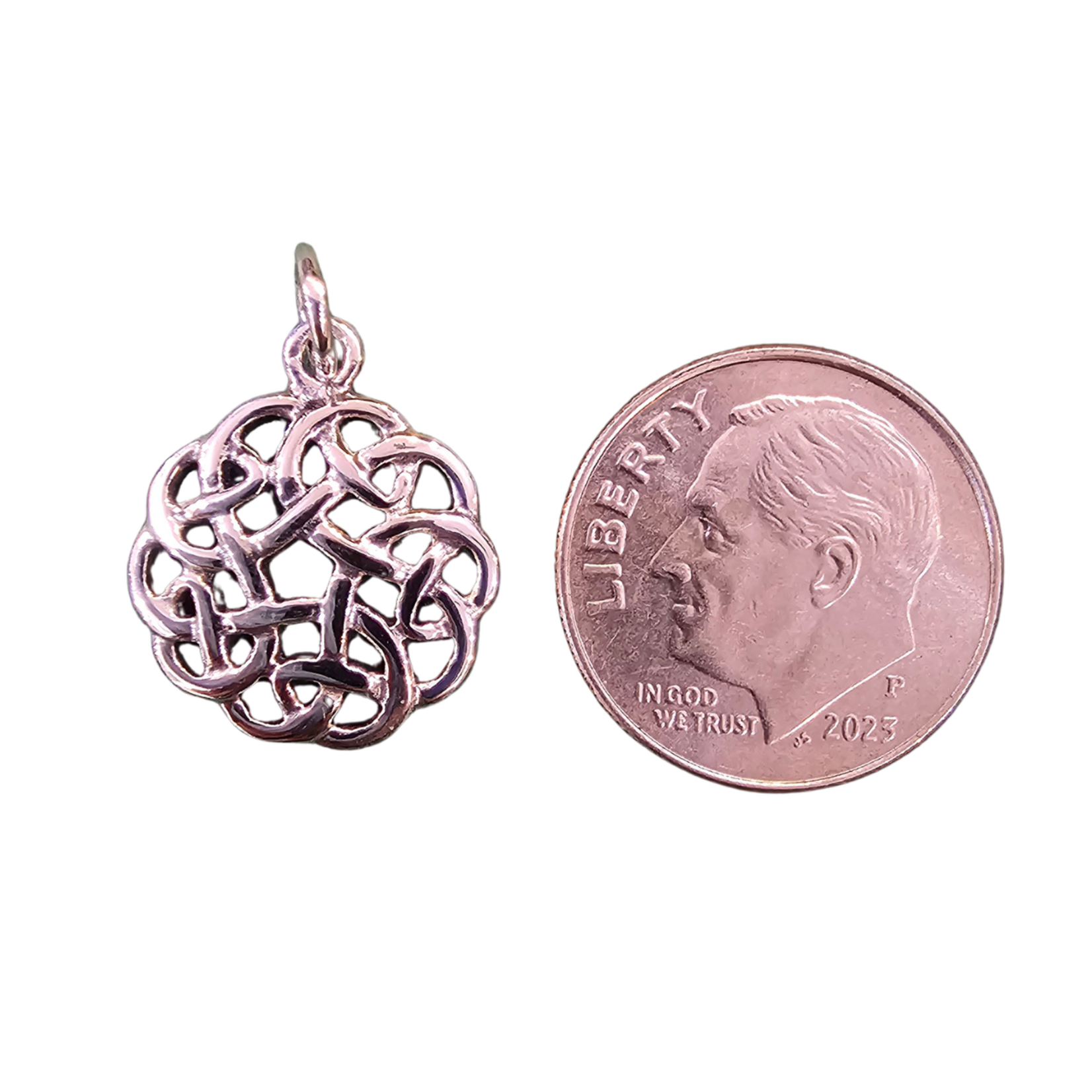 Pendant: SS Endless Shield Knot