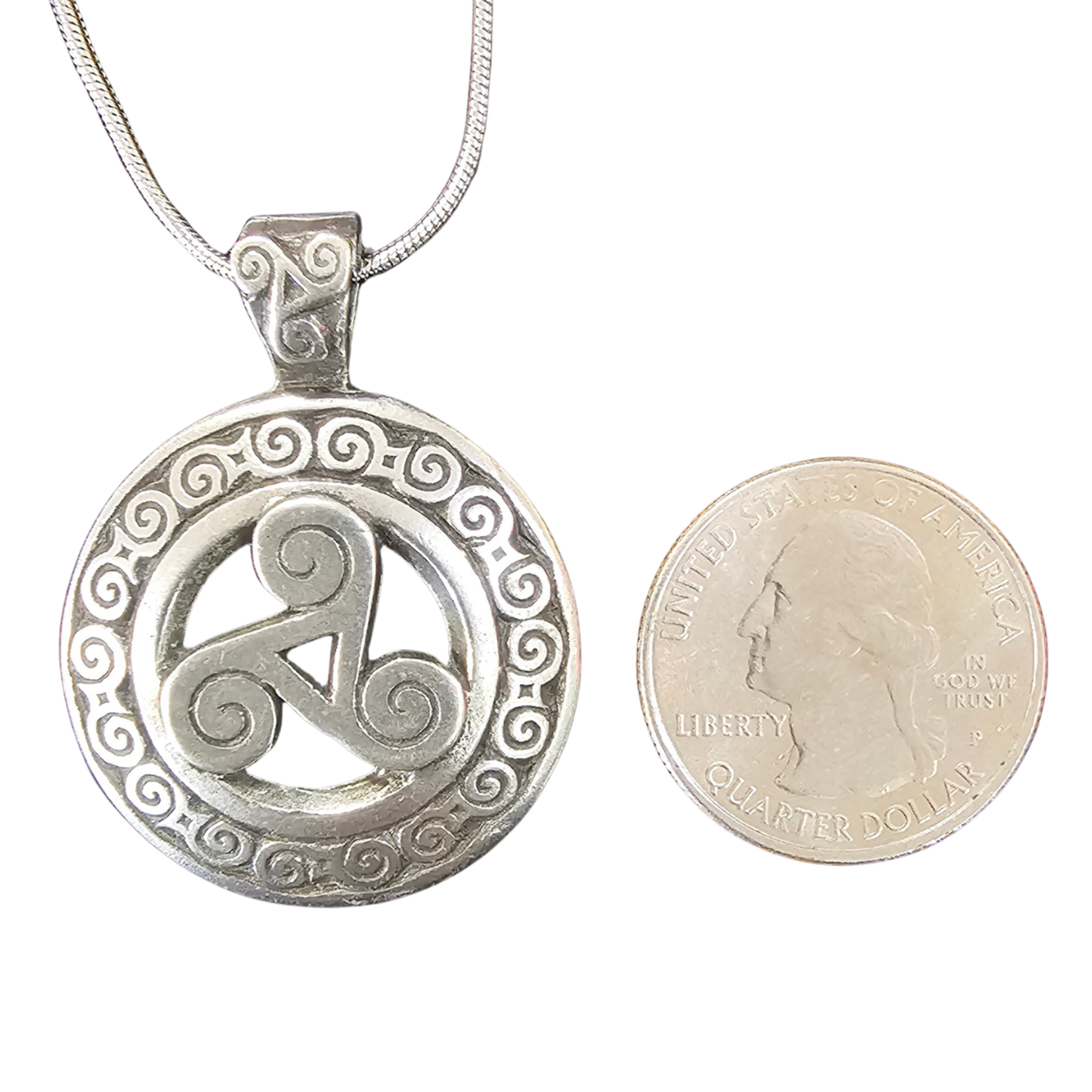 Necklace: Triskele Pewter