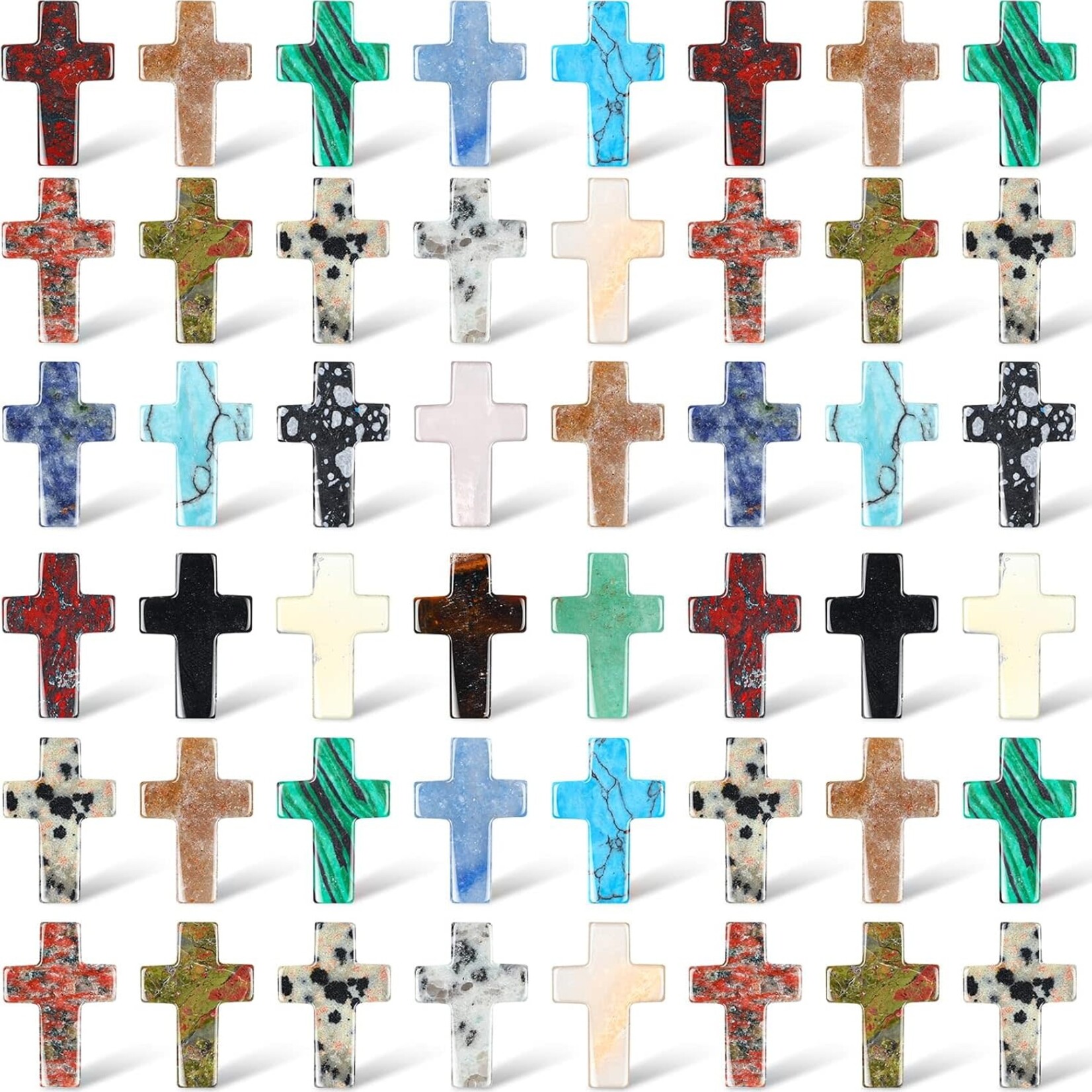 Charm: Gemstone Cross
