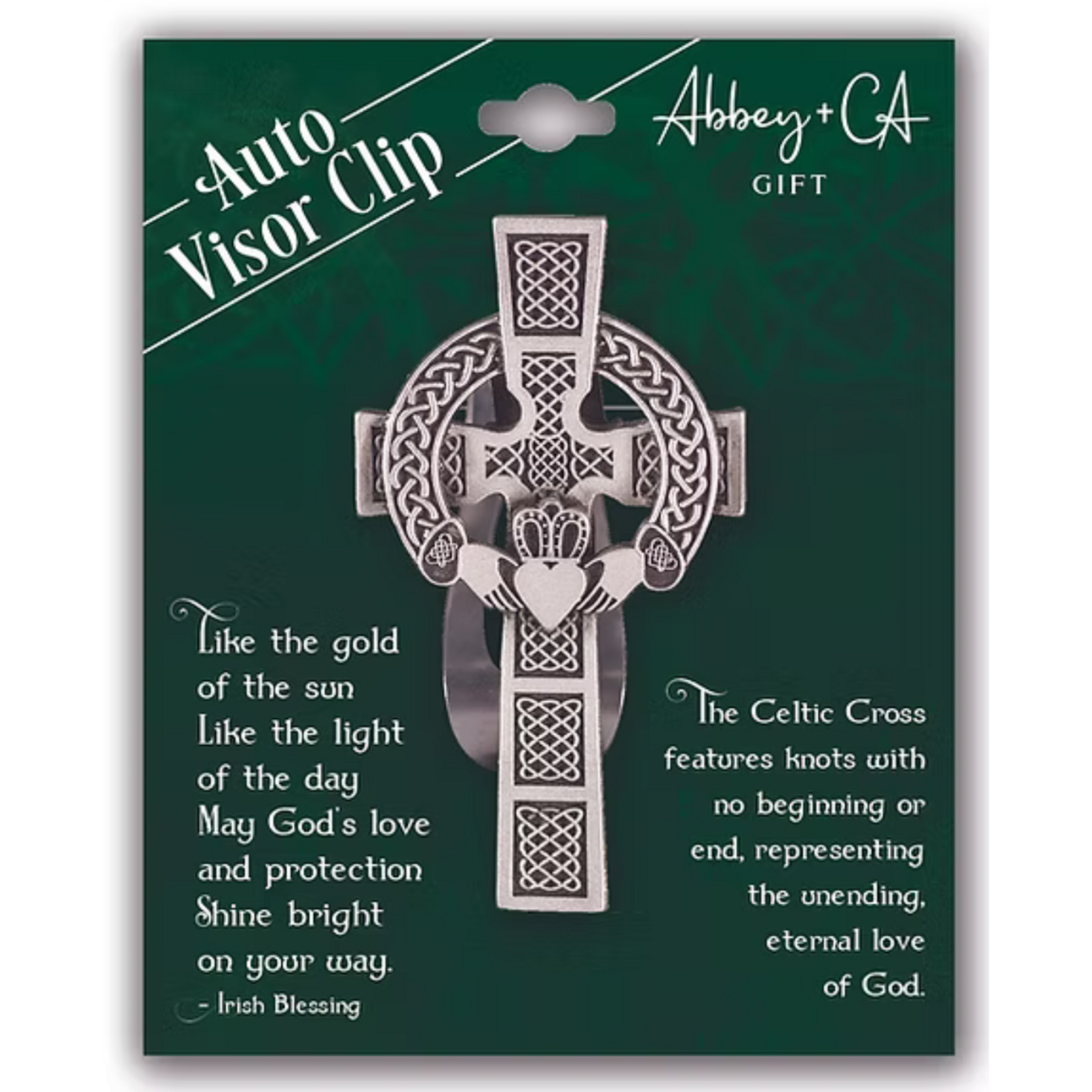 Visor Clip: Claddagh Cross