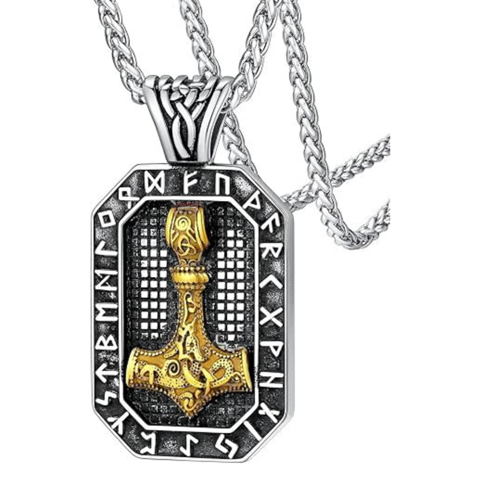Necklace: Thors Hammer Stainless Steel
