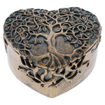 Trinket Heart Box: Tree of Life, Resin
