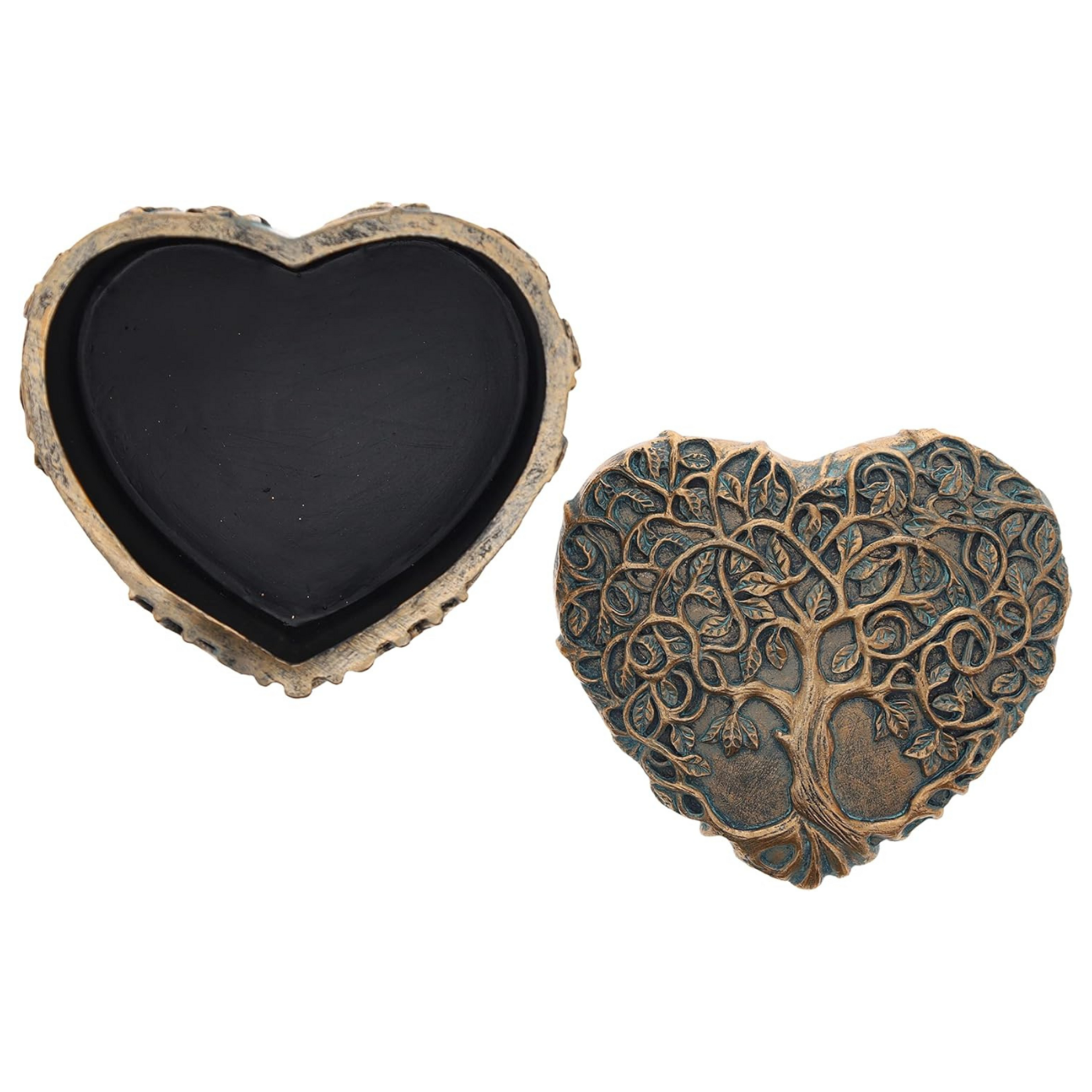 Trinket Heart Box: Tree of Life, Resin